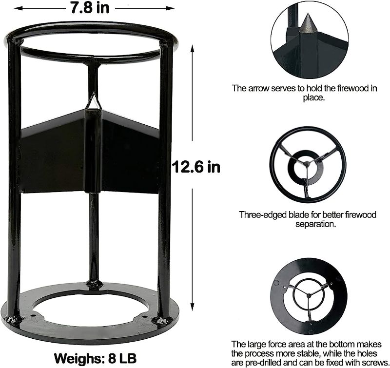 Photo 1 of FYANER Wood Splitter - Manual Log Splitter, Kindling Splitter, No Sharp Edges,Splits Firewood Safely and Easily