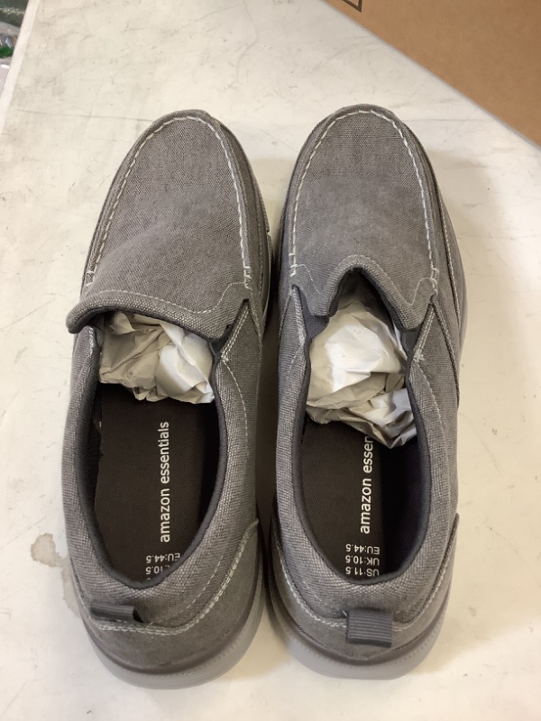 Photo 1 of Amazon Essentials Slip On Grey Loafers Mens 11.5 