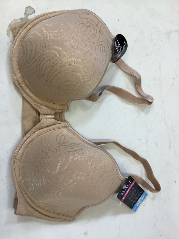 Photo 2 of Bali Women's Underwire Shaping Bra, Comfort Revolution T-Shirt Bra, Front-Close Bra 38B Nude