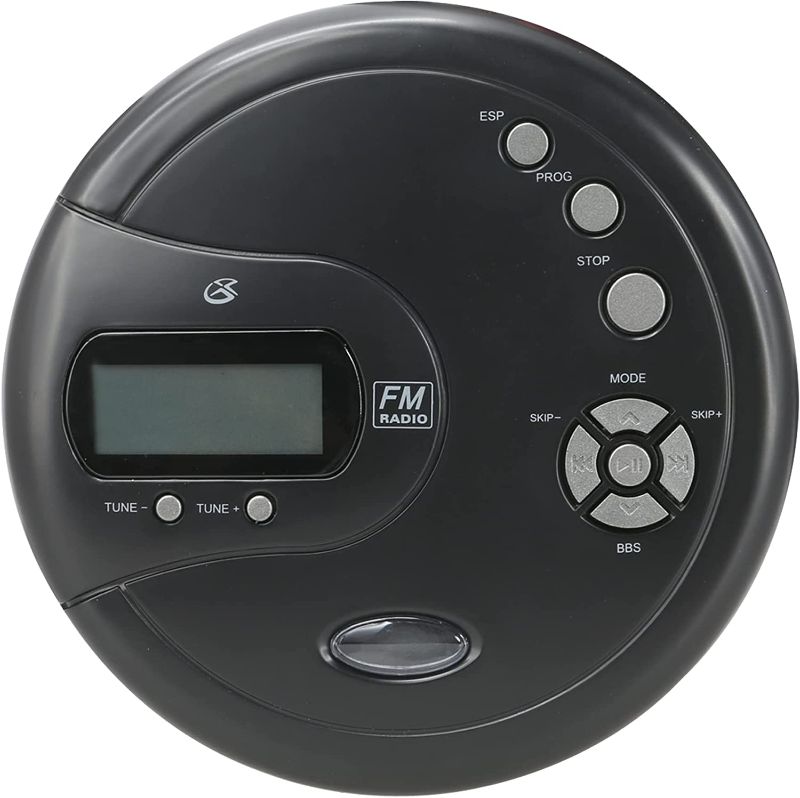 Photo 1 of GPX PC332B Portable CD Player with Anti-Skip Protection, FM Radio 