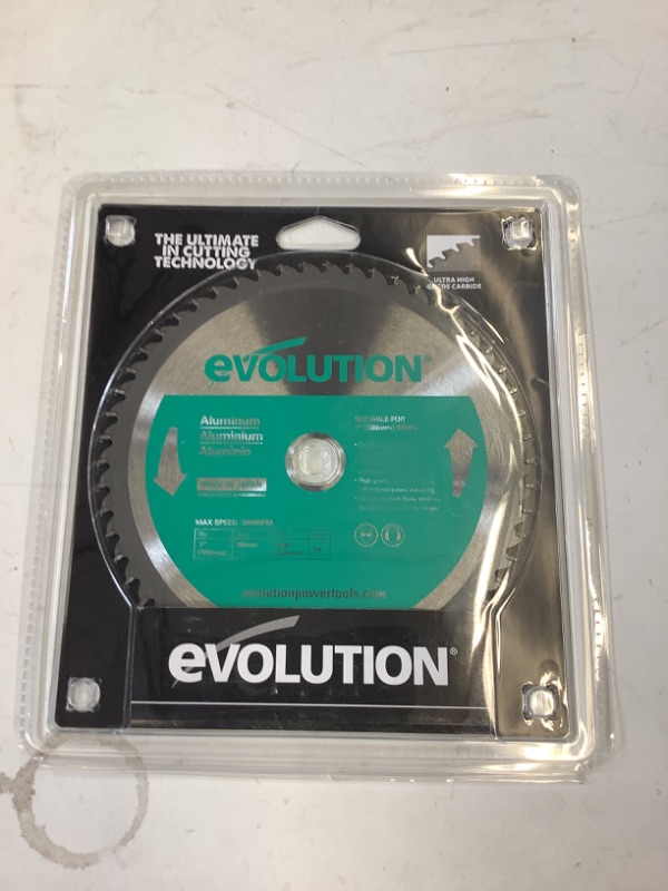 Photo 2 of Evolution Power Tools 180BLADEAL Aluminum Cutting Saw Blade, 7-Inch x 54-Tooth Aluminium 7"