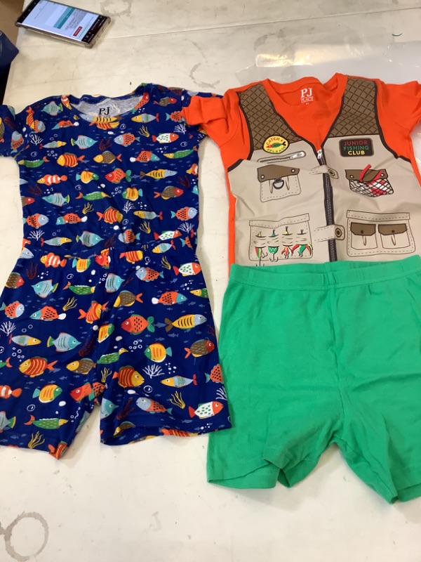 Photo 2 of The Children's Place Baby Boys' Short Sleeve Top and Pants 2 Piece Pajama Sets