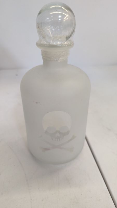 Photo 1 of Target Bullseye Playground Glass Potion Bottle Halloween Skull Large