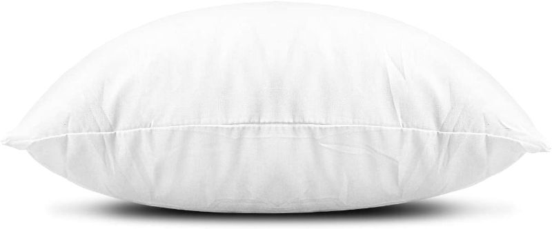 Photo 2 of EDOW Throw Pillow Inserts, Set of 4 Lightweight Down Alternative Polyester Pillow, Couch Cushion, Sham Stuffer, Machine Washable. (White, 26x26)
