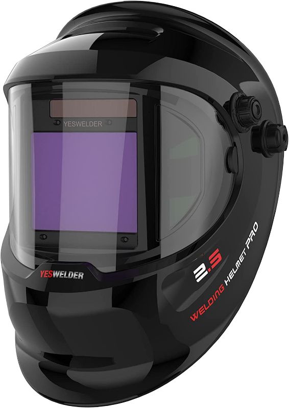 Photo 1 of YESWELDER Large Viewing True Color Solar Powered Auto Darkening Welding Helmet with SIDE VIEW, 4 Arc Sensor Wide Shade 4/5-9/9-13 Welder Mask for TIG MIG ARC Grinding Plasma LYG-Q800D
