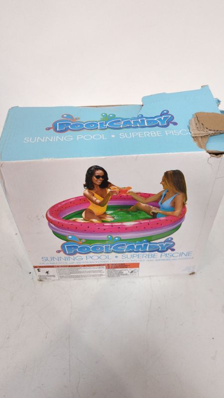 Photo 3 of Poolcandy Inflatable Party Sunning Pool, Watermelon