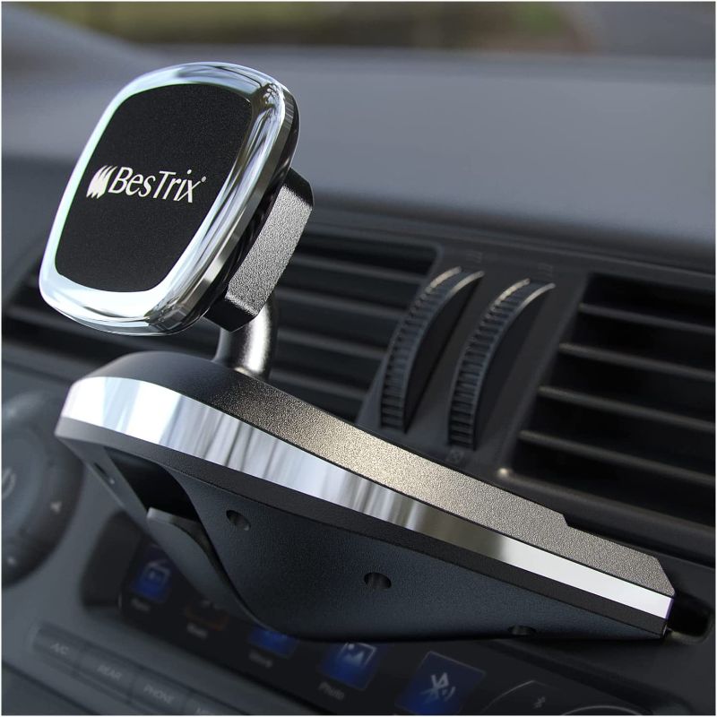 Photo 1 of Bestrix Magnetic Phone Car Mount |Universal Magnetic Car Cell Phone Holder | Magnet Car Phone Holder Compatible w/ iPhone 12 11 Pro/11 Pro Max/XS/XR/X/8/7,Galaxy S10/S10+/S9/S9 Note & More (CD Slot)
