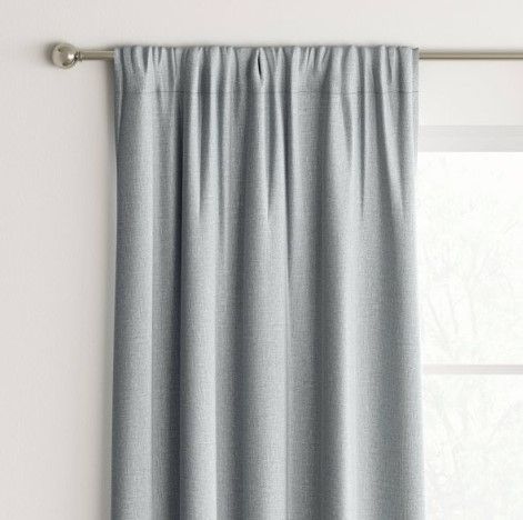 Photo 2 of 2pc Room Darkening Heathered Window Curtain Panel - Room Essentials™