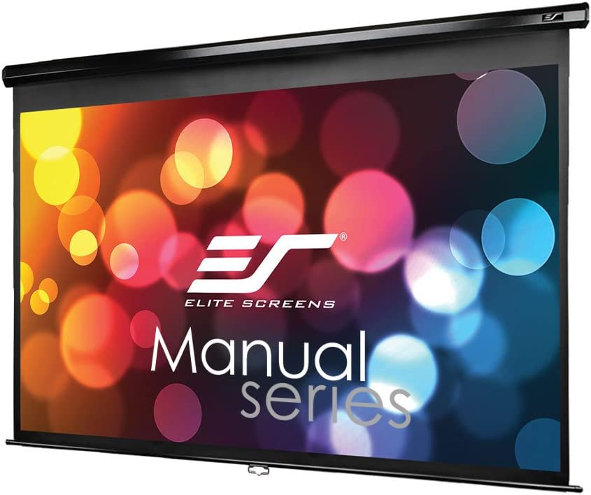 Photo 2 of Elite Screens Manual Series, 109-INCH 16:10, Pull Down Manual Projector Screen with AUTO LOCK, Movie Home Theater 8K / 4K Ultra HD 3D Ready, 2-YEAR WARRANTY, M109UWX
