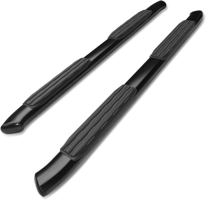 Photo 1 of TAC Side Steps Running Boards Fit 2019-2023 Chevy Silverado/GMC Sierra 1500 | 2020-2023 Silverado/Sierra 2500 3500 Crew Cab Truck Pickup 5" Oval Bend Black Side Bars Step Rails Nerf Bars (2pcs)
