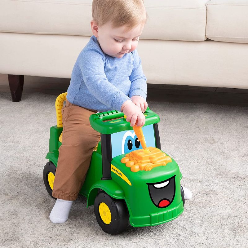 Photo 2 of John Deere Johnny Tractor Ride-On Toy with Lights and Sounds – 12m+