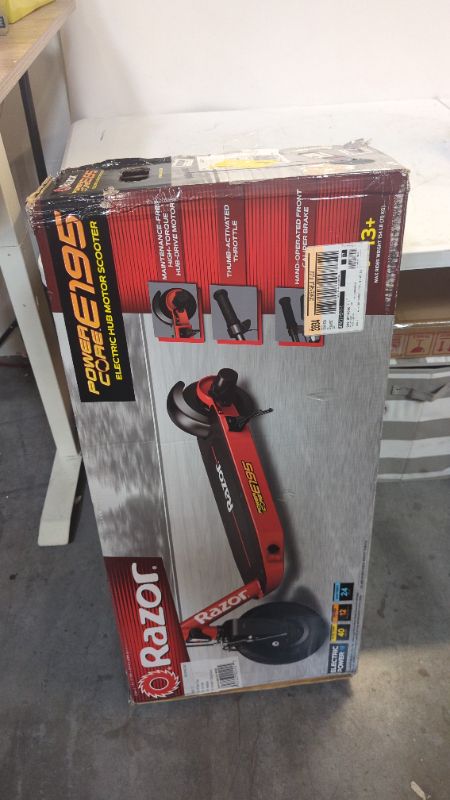 Photo 3 of Razor E195 Electric Scooter - Red