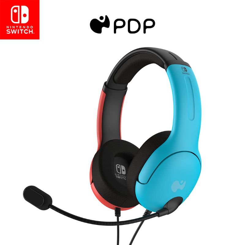 Photo 1 of LVL 40 Wired Gaming Headset for Nintendo Switch - Blue/Red

