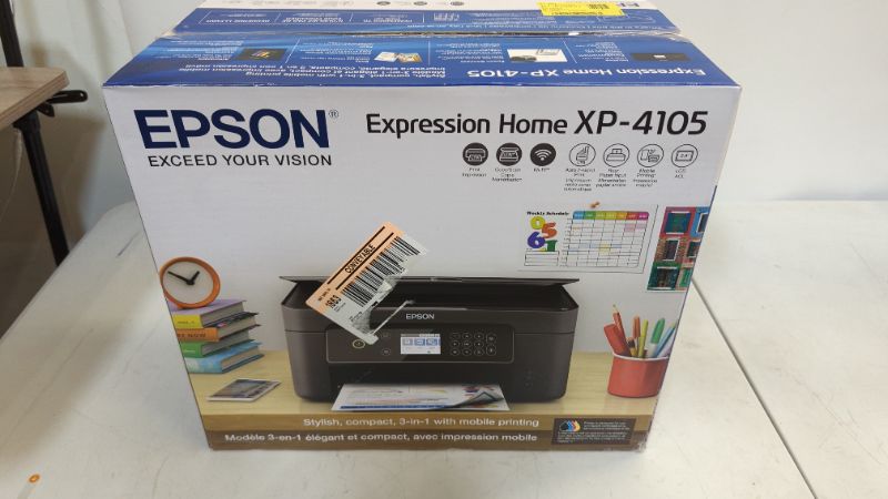 Photo 3 of Epson Expression Home XP 4000 Series Wireless All-in-One Color Inkjet Printer/Print, Copy, Scan/Black