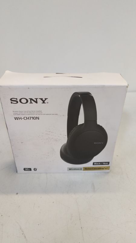 Photo 2 of Sony Noise Cancelling Headphones WHCH710N: Wireless Bluetooth Over the Ear Headset with Mic for Phone-Call, Black Black WHCH710N
