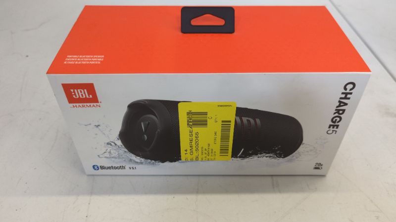 Photo 2 of JBL CHARGE 5 - Portable Bluetooth Speaker with IP67 Waterproof and USB Charge out - Black Charge 5 Black