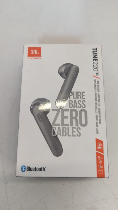 Photo 3 of JBL TUNE 220TWS - True Wireless in-Ear Headphone - Gray Grey