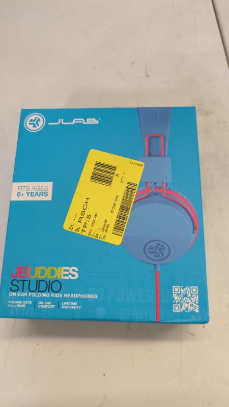 Photo 2 of JBuddies Studio Wired Kids Headphones - Pink/Blue