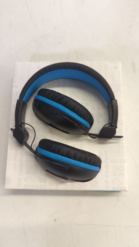 Photo 3 of JLab JBuddies Pro Over-Ear Bluetooth Wireless Kids&#39; Headphones - Black/Blue