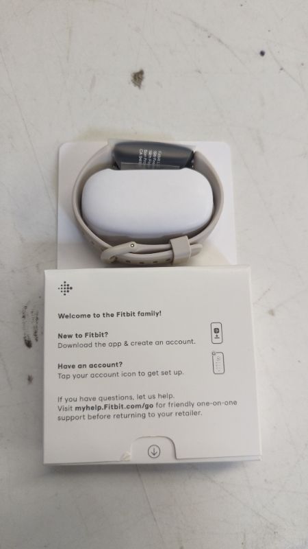 Photo 3 of Fitbit Inspire 2 Health & Fitness Tracker with a Free 1-Year Premium Trial, 24/7 Heart Rate, Lunar White, One Size (S & L Bands Included) Lunar White 1 Count (Pack of 1)