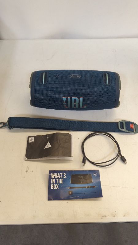 Photo 2 of JBL Xtreme 3 Portable Bluetooth Waterproof Speaker - Blue