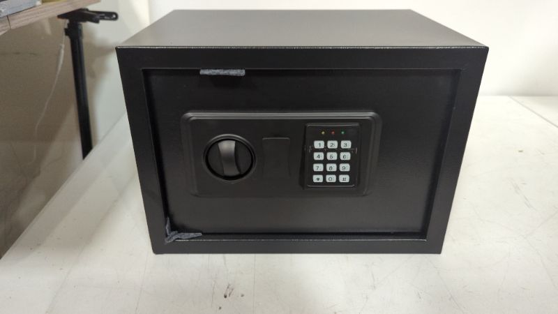 Photo 4 of Safe Box with Digital Keypad, 0.5 Cubic Safe Double Code System Mute Mode Ideal for Home Cash Jewelry Documents (13.8" x 9.84" x 9.84") - 25SA