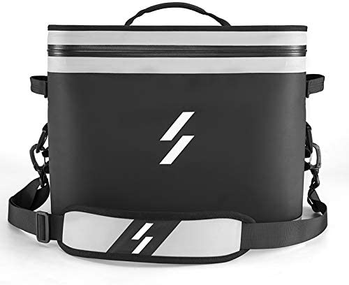 Photo 1 of Longteng Portable Ice Cooler 30-Can Insulated Cooler Bag with Shoulder Strap and Bottle Opener for Picnic BBQ Camping Travel Car and Office 4-Layer Protection Design
