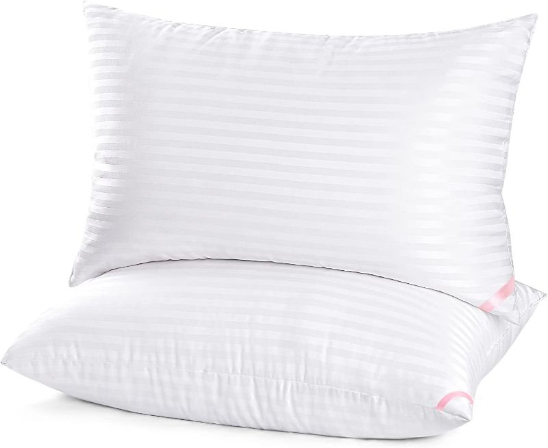 Photo 2 of EIUE Hotel Collection Bed Pillows for Sleeping 2 Pack Queen Size?Pillows for Side and Back Sleepers,Super Soft Down Alternative Microfiber Filled Pillows,20 x 30 Inches
