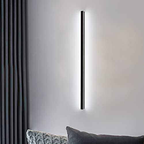 Photo 2 of Minimalist Creative Long Wall Lamp Modern LED Background Wall Lamp Living Room Bedside Aluminum Wall Light Ligting Sconce (60 inches Hard Wired)