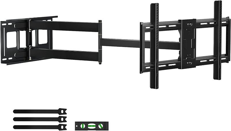 Photo 1 of HCMOUNTING Long Arm TV Wall Mount for 42-80 inch TVs, Full Motion TV Mount with 43 inch Extension Articulating Arms, Swivel and Tilt Wall Mount TV Bracket, Holds up to 110 lbs, Max VESA 600x400mm
