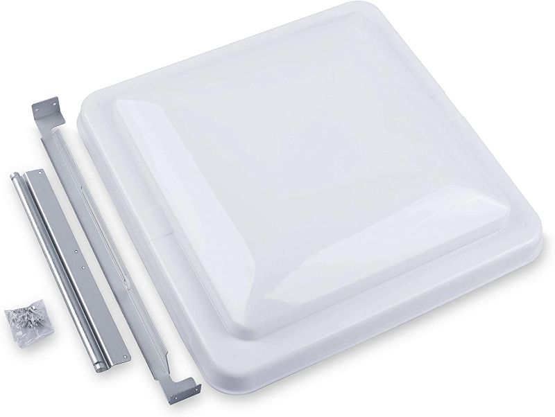 Photo 1 of Camp'N 14" Universal RV, Trailer, Camper, Motorhome Roof Vent Cover - Vent Lid Replacement (White 1 Pack)
