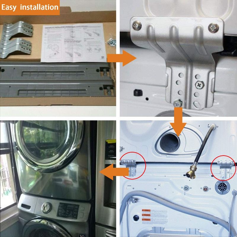 Photo 2 of UPGRADED SKK-7A Dryer Stacking Kit by Beaquicy - Replacement for Samsung 27-Inch Front-Load Washers and Dryers