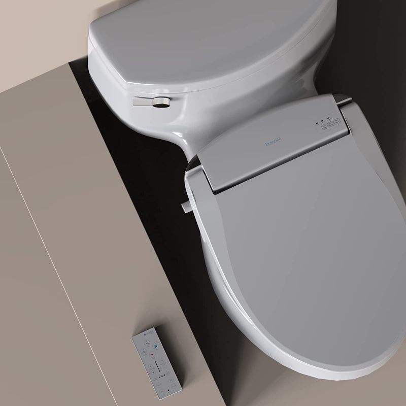 Photo 2 of Brondell Swash SE600 Bidet Toilet Seat, Fits Elongated Toilets, White - Oscillating Stainless-Steel Nozzle, Warm Air Dryer, Ambient Nightlight