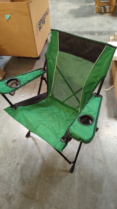 Photo 4 of Kijaro Dual Lock Portable Camping Chairs - Enjoy The Outdoors with a Versatile Folding Chair, Sports Chair, Outdoor Chair & Lawn Chair - Dual Lock Feature Locks Position, Cooler Option Available Jasper Green