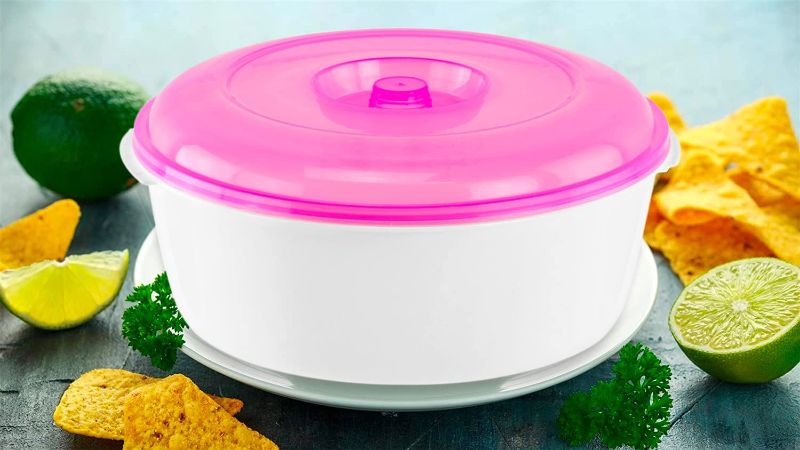 Photo 2 of  Extra Large Food Storage Container with Lid, 7 Liter capacity, Shatterproof, Reusable Mixing Bowl, Dry Food Container, Snack Bowl, Store Leftovers, Ice Cream Bowl in Random Colors (4 Bowl)