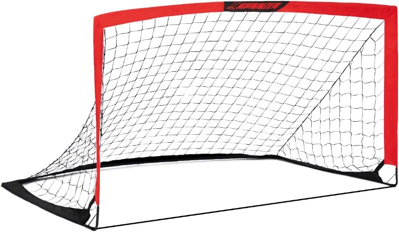 Photo 2 of L RUNNZER Portable Soccer Goal, Soccer Nets for Backyard Training Goals for Soccer Practice with Carrying Case
