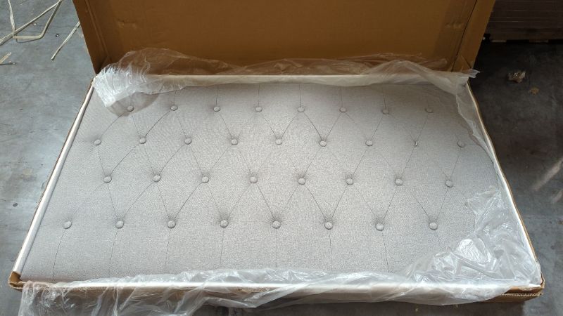 Photo 4 of Flash Furniture Upholstered Platform Bed, Queen, Light Gray
