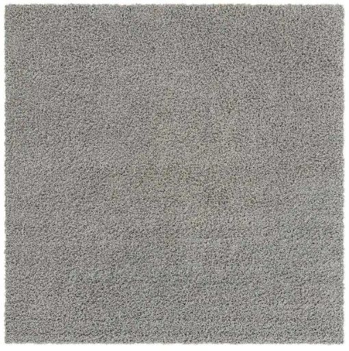 Photo 1 of Solid Shag Cloud Gray 8 ft. Square Area Rug
