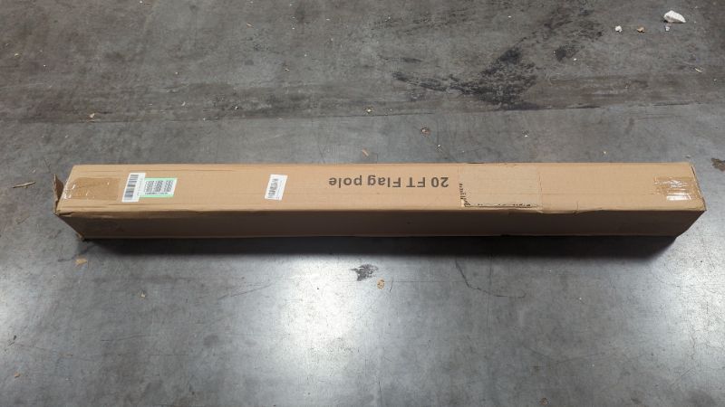 Photo 1 of YIYO 20FT Sectional Flag Pole Kit?Heavy Duty Residential Flagpole? Extra Thick Aluminum Outdoor In ground Flagpole with Free 3x5 American Flag and Golden Ball, for Residential or Commercial (20FT)