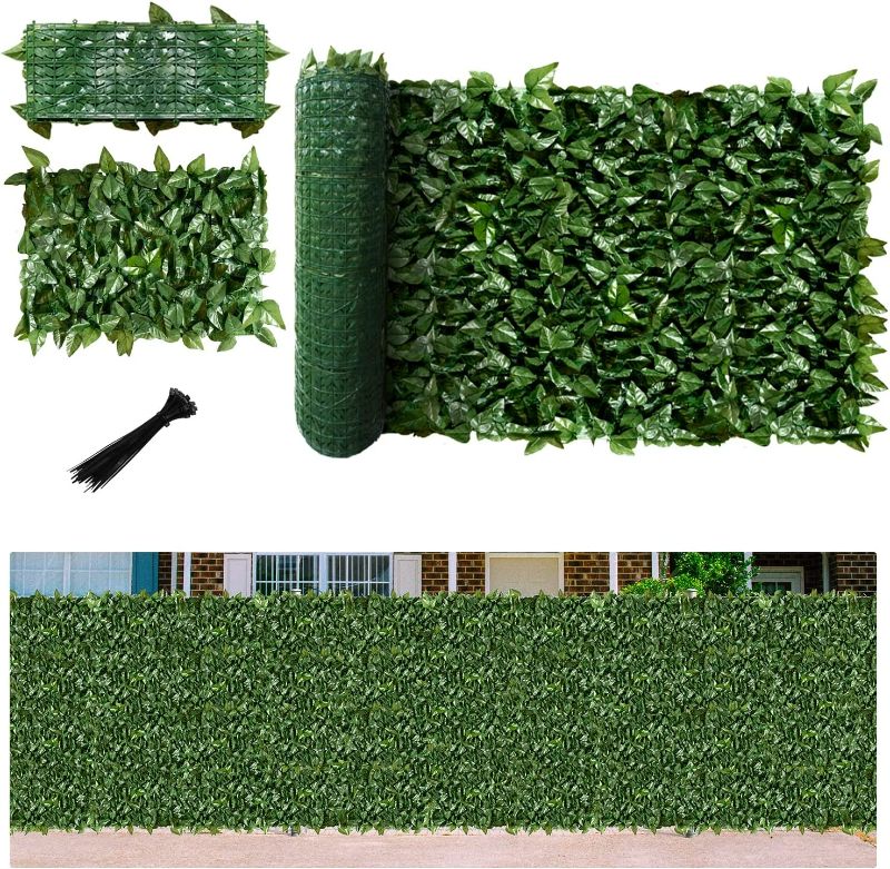 Photo 1 of FLORALEAF Artificial Ivy Privacy Fence Screen 6'x14' Artificial Hedge Leaf and Faux Ivy Vine Leaf Fence Wall Decoration for Outdoor Garden, Yard Decore
