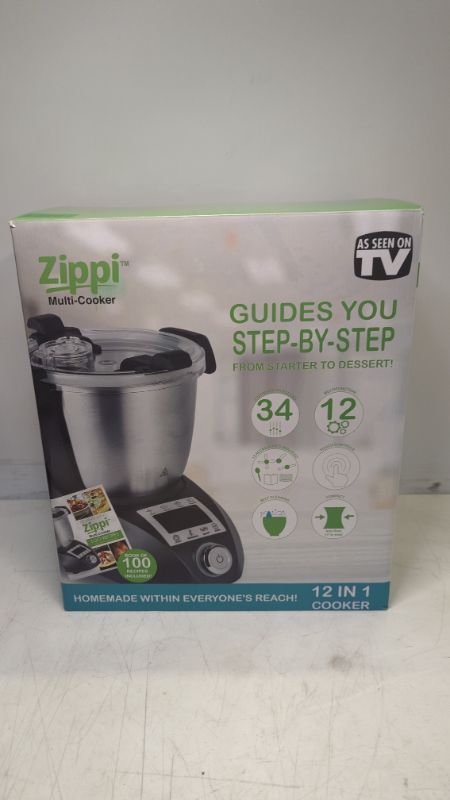 Photo 2 of Zippi Multi Cooker, Compact All-In-One Blender, Cooker, Steamer and Food Processor, Includes Recipe Guide and Dishwasher-Safe Attachments