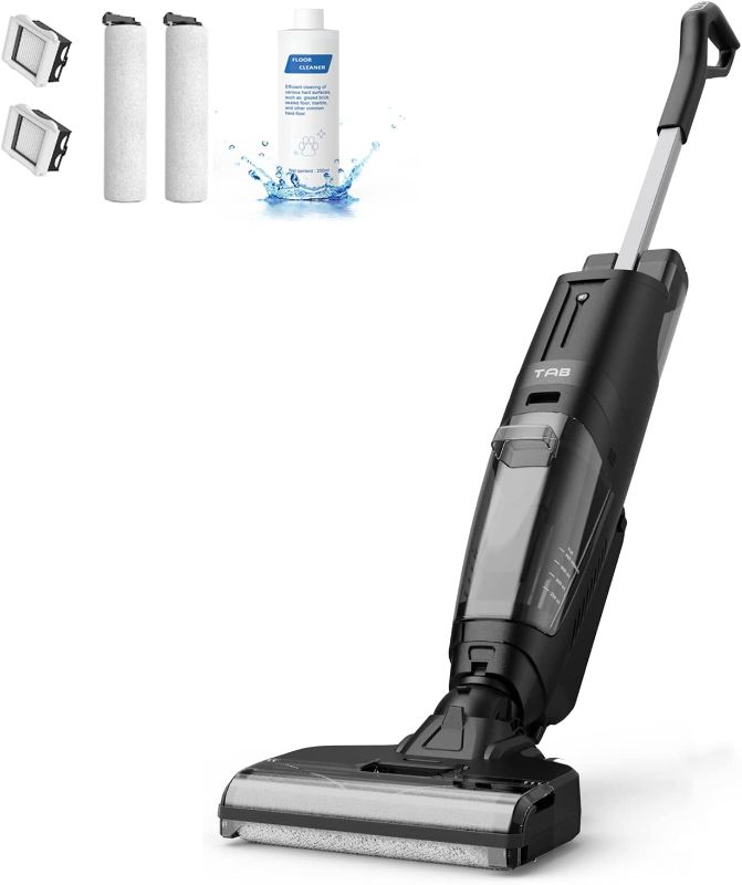 Photo 1 of TAB T6 Pro Wet Dry Vacuum Cleaner - Cordless Vacuum and Mop Combo, Floor Cleaner Machine, Vacuum Mop All in One, Electric Mops for Hard Floor Cleaning, Voice Assistant, Sweeper Mop Vac, Self Cleaning
