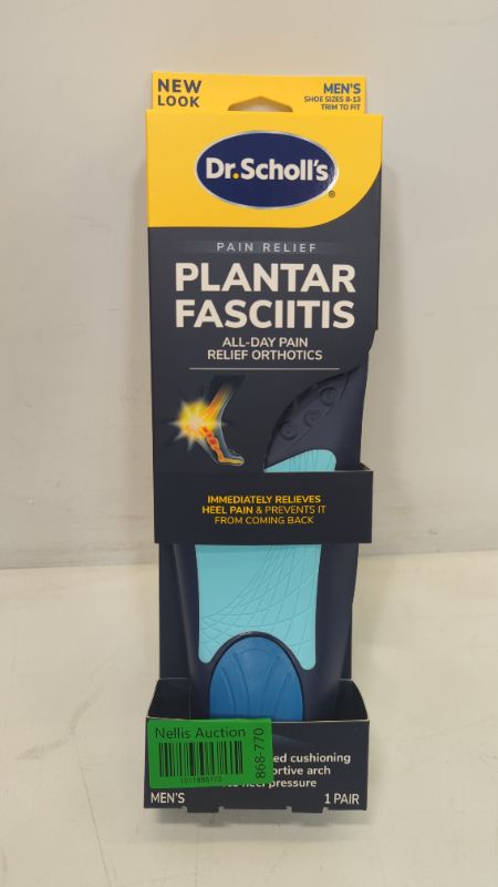 Photo 2 of Dr. Scholl’s Plantar Fasciitis Pain Relief Orthotics for Men's Trim to Fit: 8-13 Men's Size 8-13 1 Pair (Pack of 1)