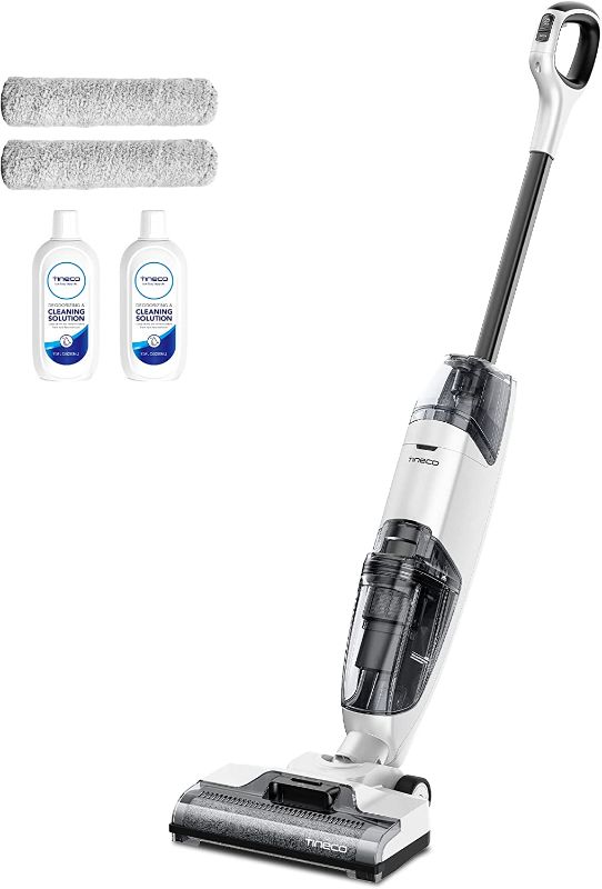 Photo 1 of Tineco iFLOOR 2 Complete Cordless Wet Dry Vacuum Floor Cleaner and Mop, One-Step Cleaning for Hard Floors, Great for Sticky Messes and Pet Hair
