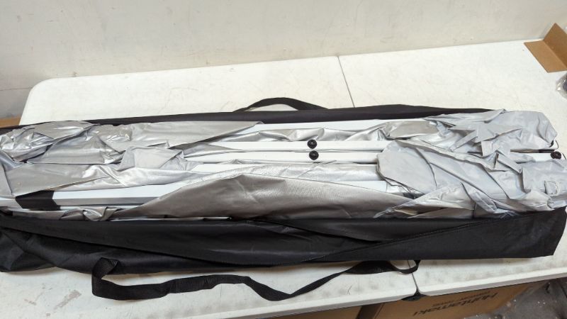 Photo 1 of COBIZI Canopy 10'x10' Pop Up Commercial Instant Gazebo Tent, Fully Waterproof, Outdoor Party Canopies with 4 Removable Zippered Sidewalls, 4 sandbags for Camping Garden Party Beach (White)