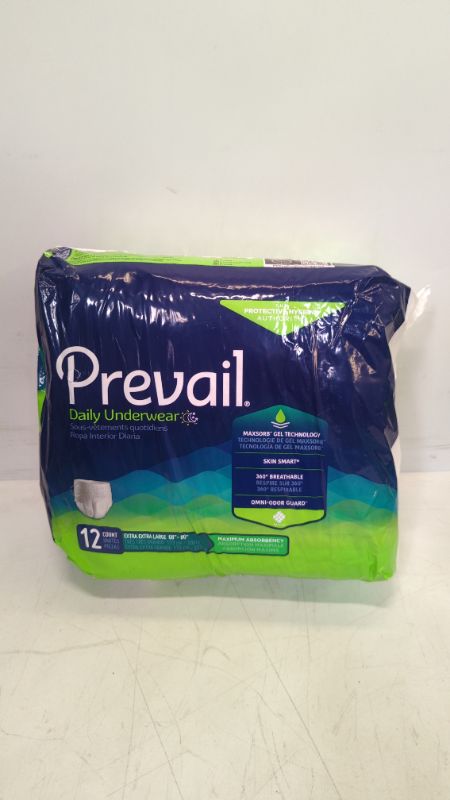 Photo 2 of Prevail Adult Incontinence Underwear for Men & Women, Maximum Absorbency, XX-Large, 12 Count (Pack of 1)
