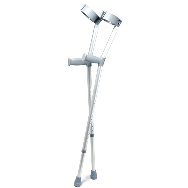 Photo 1 of Days Forearm Crutche, Adult Size, Turning Arm Cuffs and Crutches Support Legs After Injury or Surgery, Adjustable Height and Handle Crutch for Elderly, Handicapped, and Disabled Users
