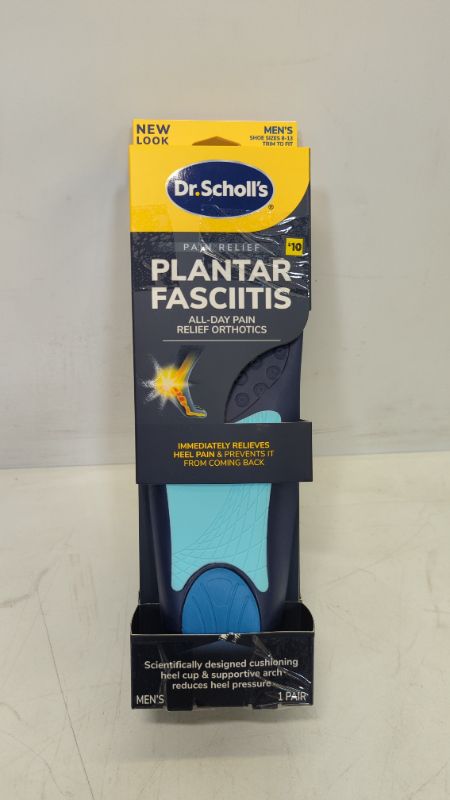 Photo 2 of Dr. Scholl’s® Plantar Fasciitis Pain Relief Orthotics Scientifically Designed to Relieve Pain of Plantar Fasciitis, Cut to Fit Inserts: Women's Size 6-10, 2 Pack

