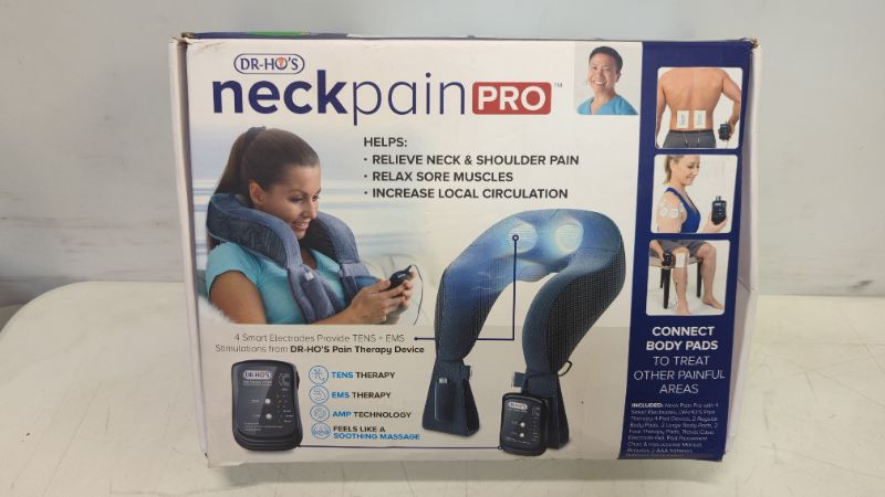 Photo 2 of DR-HO'S Neck Pain Pro Essential Package - TENS Therapy, EMS Therapy and DR-HO'S Proprietary AMP - Helps Temporarily Relieve Neck and Shoulder Pain
