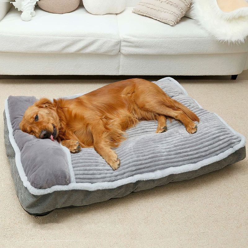 Photo 1 of WINDRACING Dog Bed for Small Dogs, Dog Mattress with Pillow for Crate Kennel, Sofa Dog Bed, Super Soft pet Bed for Medium, Jumbo, Small Dogs Breeds,pet Bed Puppy Bed,beds & Furniture
